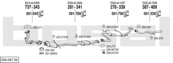 BOSAL 050.067.56 Exhaust System